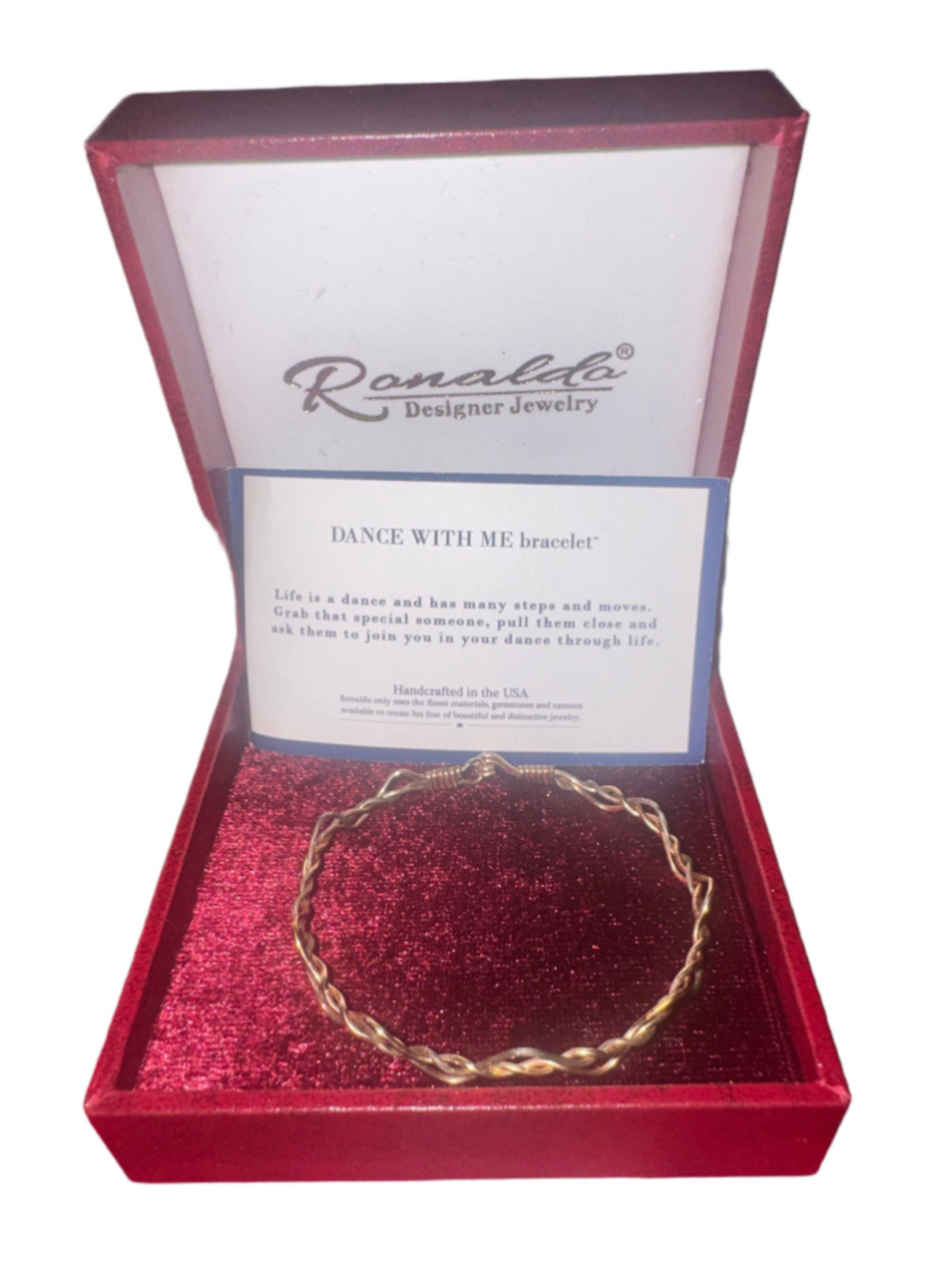 Ronaldo Designer Jewelry Dance With Me Bracelet Gold Silver One Size